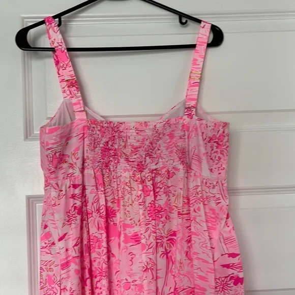 Lilly Pulitzer - Pink Floral Maxi Dress - Picture 4 of 4